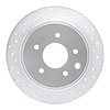 621-67050L Drilled Brake Rotor [Silver], 2002-2021 Multiple Makes/Models, Position: Rear Left - image 1