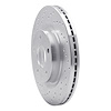 621-67057L Drilled Brake Rotor [Silver], 2007-2013 Infiniti/Nissan, Position: Front Left - image 1