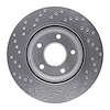 621-67057R Drilled Brake Rotor [Silver], 2007-2013 Infiniti/Nissan, Position: Front Right - image 1