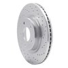 621-67057R Drilled Brake Rotor [Silver], 2007-2013 Infiniti/Nissan, Position: Front Right - image 4