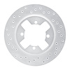 621-67074L Drilled Brake Rotor [Silver], 1984-1986 Infiniti/Nissan, Position: Front Left - image 1