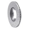 621-67074R Drilled Brake Rotor [Silver], 1984-1986 Infiniti/Nissan, Position: Front Right - image 3