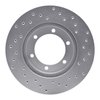 621-67085L Drilled Brake Rotor [Silver], 1998-2015 Infiniti/Nissan, Position: Front Left - image 2