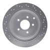 621-67089L Drilled Brake Rotor [Silver], 2003-2021 Infiniti/Nissan, Position: Rear Left - image 3