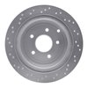 621-67089R Drilled Brake Rotor [Silver], 2003-2021 Infiniti/Nissan, Position: Rear Right - image 3