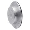 621-67093L Drilled Brake Rotor [Silver], 2005-2012 Infiniti/Nissan, Position: Rear Left - image 2
