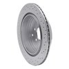 621-67093L Drilled Brake Rotor [Silver], 2005-2012 Infiniti/Nissan, Position: Rear Left - image 3