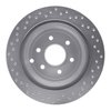 621-67093R Drilled Brake Rotor [Silver], 2005-2012 Infiniti/Nissan, Position: Rear Right - image 2