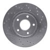 621-67103L Drilled Brake Rotor [Silver], Fits Select Multiple Makes/Models, Position: Front Left - image 4