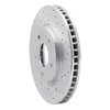 621-67103R Drilled Brake Rotor [Silver], Fits Select Multiple Makes/Models, Position: Front Right - image 2
