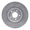 621-67104R Drilled Brake Rotor [Silver], 2014-2019 Infiniti/Nissan, Position: Front Right - image 3