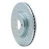 621-67105R Drilled Brake Rotor [Silver], 2013-2021 Infiniti/Nissan, Position: Front Right - image 3