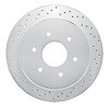 621-67110L Drilled Brake Rotor [Silver], 2017-2021 Infiniti/Nissan, Position: Rear Left - image 1