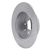 621-68003L Drilled Brake Rotor [Silver], 1990-1996 Infiniti/Nissan, Position: Rear Left - image 1