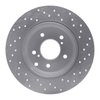 621-68003L Drilled Brake Rotor [Silver], 1990-1996 Infiniti/Nissan, Position: Rear Left - image 3