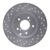 621-68003R Drilled Brake Rotor [Silver], 1990-1996 Infiniti/Nissan, Position: Rear Right - image 4