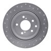 621-68004L Drilled Brake Rotor [Silver], 1993-2001 Infiniti/Nissan, Position: Rear Left - image 2