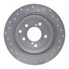 621-68004R Drilled Brake Rotor [Silver], 1993-2001 Infiniti/Nissan, Position: Rear Right - image 4