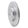 621-68007R Drilled Brake Rotor [Silver], 2003-2005 Infiniti/Nissan, Position: Front Right - image 1