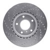 621-68007R Drilled Brake Rotor [Silver], 2003-2005 Infiniti/Nissan, Position: Front Right - image 3