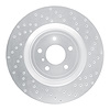 621-68012R Drilled Brake Rotor [Silver], 2008-2021 Infiniti/Nissan, Position: Front Right - image 1