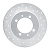621-72011L Drilled Brake Rotor [Silver], 1988-1993 Multiple Makes/Models, Position: Rear Left - image 1
