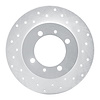 621-72011R Drilled Brake Rotor [Silver], 1988-1993 Multiple Makes/Models, Position: Rear Right - image 1