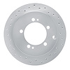 621-72016L Drilled Brake Rotor [Silver], 1991-1999 Multiple Makes/Models, Position: Rear Left - image 1