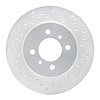 621-72033R Drilled Brake Rotor [Silver], 1998-2007 Mitsubishi, Position: Front Right - image 1