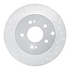 621-72040L Drilled Brake Rotor [Silver], 2006-2012 Mitsubishi, Position: Rear Left - image 1