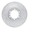 621-72056R Drilled Brake Rotor [Silver], 1994-2000 Mitsubishi, Position: Front Right - image 1