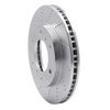 621-72057L Drilled Brake Rotor [Silver], 2000-2006 Mitsubishi, Position: Front Left - image 4