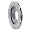 621-72057R Drilled Brake Rotor [Silver], 2000-2006 Mitsubishi, Position: Front Right - image 1