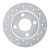 621-73006R Drilled Brake Rotor [Silver], 1984-1995 Audi/Volkswagen, Position: Rear Right - image 1