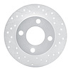 621-73012R Drilled Brake Rotor [Silver], 1989-1991 Audi/Volkswagen, Position: Rear Right - image 1