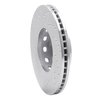 621-73014R Drilled Brake Rotor [Silver], 1990-1997 Audi/Volkswagen, Position: Front Right - image 2