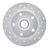 621-73017R Drilled Brake Rotor [Silver], 1996-2008 Audi/Volkswagen, Position: Rear Right - image 1