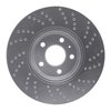621-73057L Drilled Brake Rotor [Silver], 2008-2012 Audi/Volkswagen, Position: Front Left - image 3