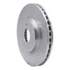 621-73057L Drilled Brake Rotor [Silver], 2008-2012 Audi/Volkswagen, Position: Front Left - image 4