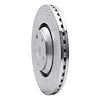 621-73069L Drilled Brake Rotor [Silver], 2012-2015 Audi/Volkswagen, Position: Front Left - image 1