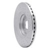 621-73069L Drilled Brake Rotor [Silver], 2012-2015 Audi/Volkswagen, Position: Front Left - image 3