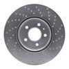 621-73086L Drilled Brake Rotor [Silver], Fits Select Audi/Volkswagen, Position: Front Left - image 4