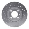 621-74006R Drilled Brake Rotor [Silver], 1986-2008 Audi/Volkswagen, Position: Front Right - image 2