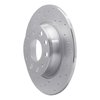 621-74031L Drilled Brake Rotor [Silver], Fits Select Multiple Makes/Models, Position: Rear Left - image 3