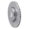 621-74053L Drilled Brake Rotor [Silver], Fits Select Multiple Makes/Models, Position: Front Left - image 1