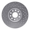 621-74053R Drilled Brake Rotor [Silver], Fits Select Multiple Makes/Models, Position: Front Right - image 4