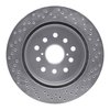 621-75010L Drilled Brake Rotor [Silver], 2001-2006 Lexus/Toyota/Scion, Position: Rear Left - image 4