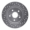 621-75041L Drilled Brake Rotor [Silver], Fits Select Lexus/Toyota/Scion, Position: Rear Left - image 1