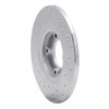 621-76001R Drilled Brake Rotor [Silver], 1975-1979 Lexus/Toyota/Scion, Position: Front Right - image 2
