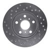 621-76016R Drilled Brake Rotor [Silver], 1983-1986 Lexus/Toyota/Scion, Position: Front Right - image 4